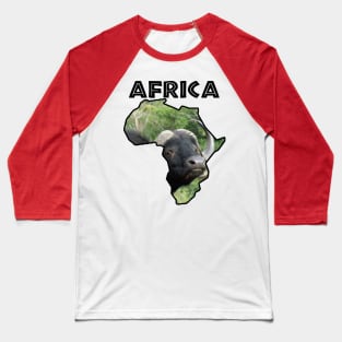 Africa Wildlife Continent Buffalo Grass Baseball T-Shirt